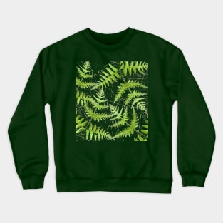 Woodsy fern print Crewneck Sweatshirt